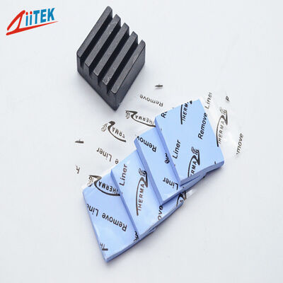 Blue 4.0W Thermally Conductive Gap Filler Pads For AI Processors AI Servers
