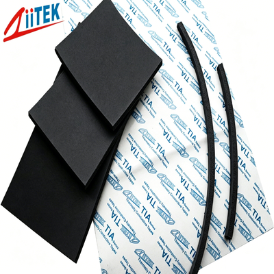 Mechanical Fatigue Resistance Black Silicone Foaming Material For Communication Equipment