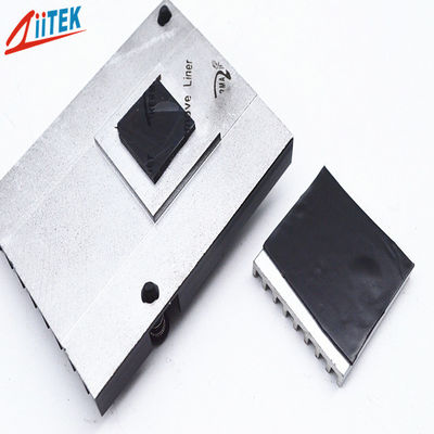 Gute Leistung ultra weicher schwarzer Kühlkörper-thermische Auflage 94 V0 1.5W/MK für Router