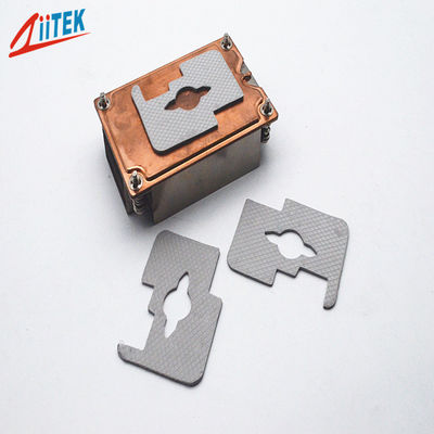 UL des neuen Typs erkannte 94 der Silikon-thermische Auflage 0.25-5.0mmT V0 1.25W/MK hohe Haltbarkeit für Elektronik-Industrie
