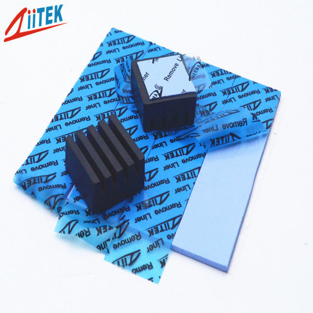3,0 W/Mk hochwirksames Silikon-Lückenfüller-Pad, CPU-Pad, blaue Farbe für die Stromversorgung